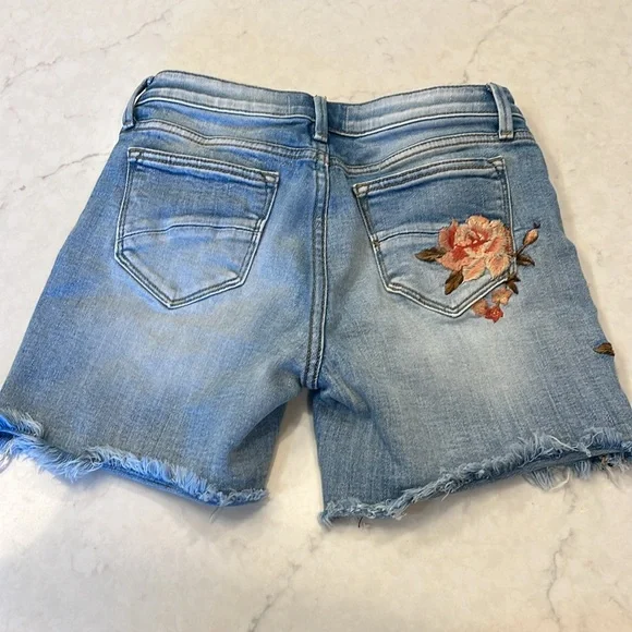Driftwood Jeans “Lulu” embroidered denim shorts Size 24 - Picture 5 of 9